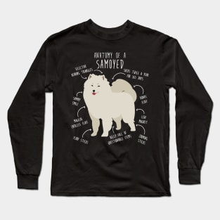 Samoyed Dog Anatomy Long Sleeve T-Shirt